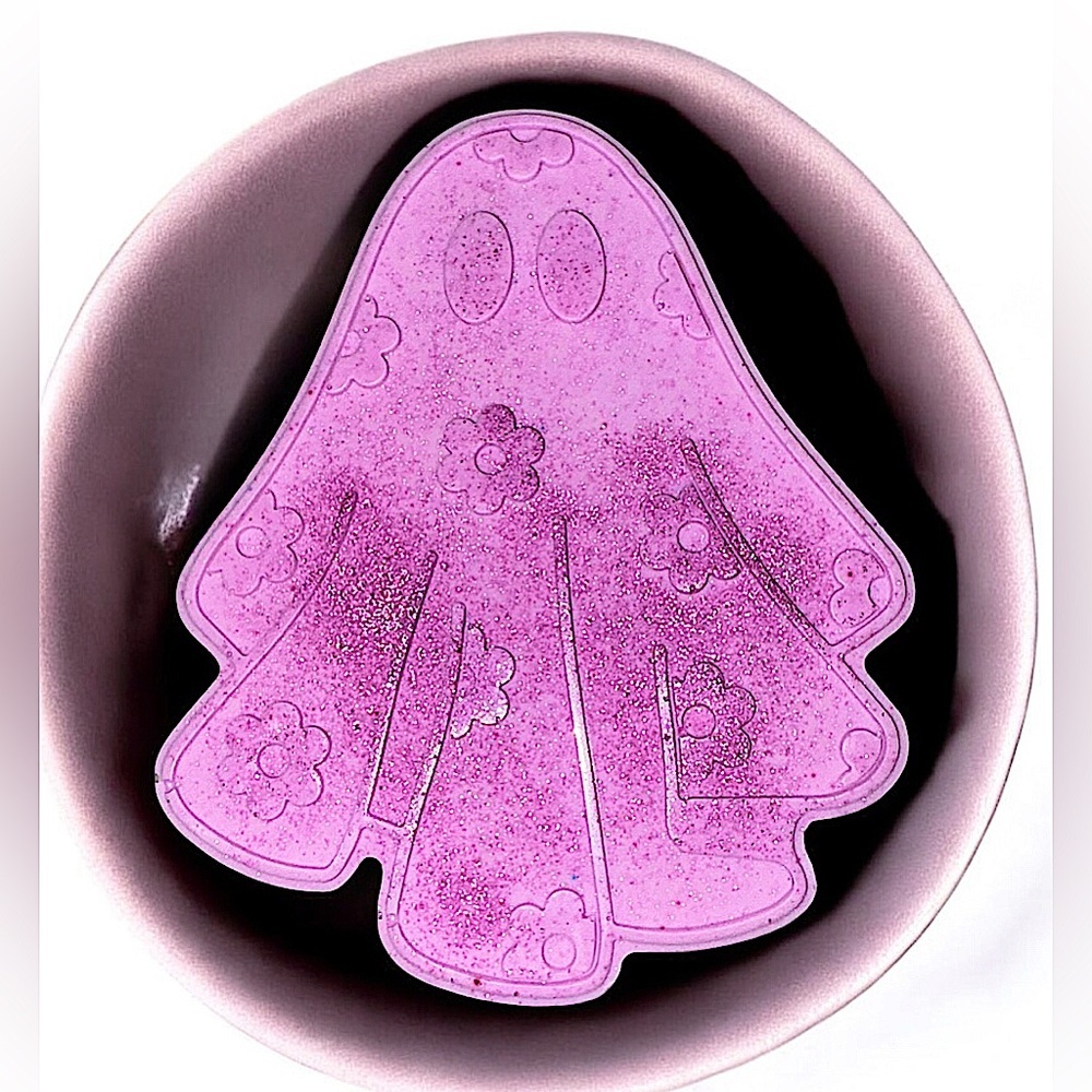 Cherry blossom shimmer soap ghost handmade 5x4in 7oz shea butter based